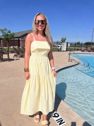 Blayke Midi Dress- Butter-Midi/Maxi Dress-K. Ellis Boutique