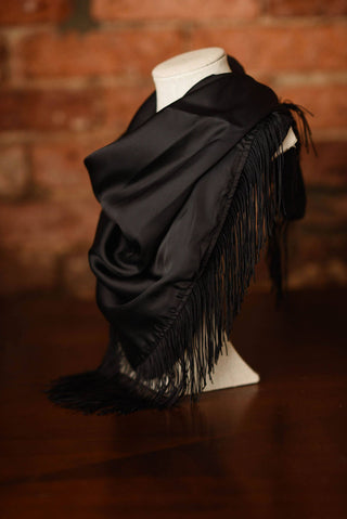 Fringe Scarf: Olive Green-Other Accessories-K. Ellis Boutique