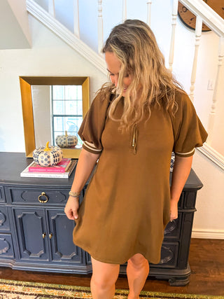 Solid Quarter Zip Mini- Olive-K. Ellis Boutique