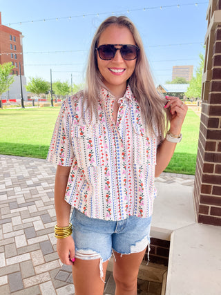 Floral Garden Top- Karlie