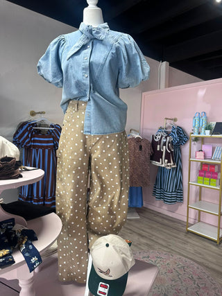 Latte Dot Pants