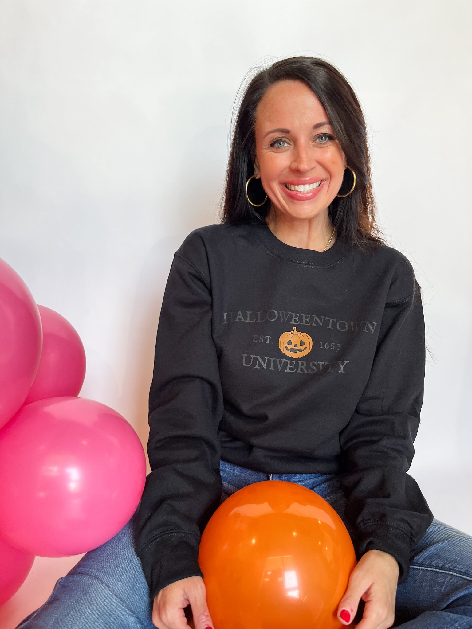 Halloweentown University Crewneck - Black-K. Ellis Boutique