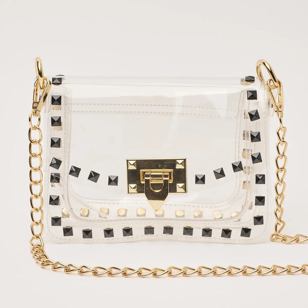 The Jackie in Black- Clearly Handbags-K. Ellis Boutique