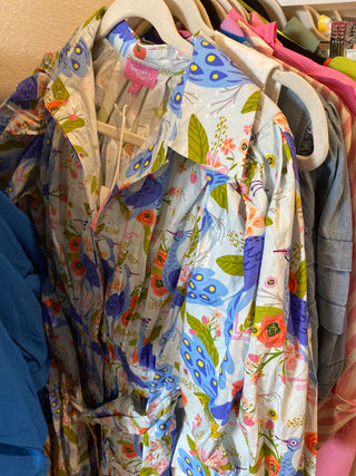 Spring Garden Peacock Mini Dress - Multi-K. Ellis Boutique