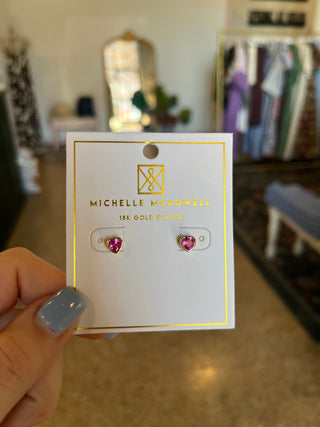 Tara Earrings- Gold & Pink-K. Ellis Boutique