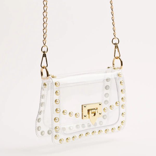 The Jackie in Pearl- Clearly Handbags-K. Ellis Boutique