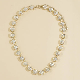 Round Crystal Tennis Necklace: CR-Necklace-K. Ellis Boutique