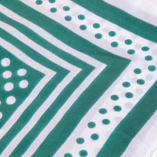 Polka Dot Concentric Square Print Satin Scarf: GN-K. Ellis Boutique