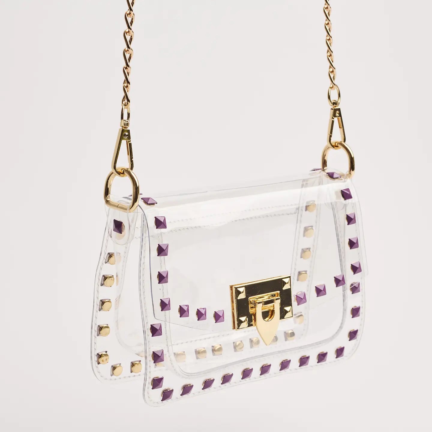 The Jackie in Purple- Clearly Handbags-K. Ellis Boutique