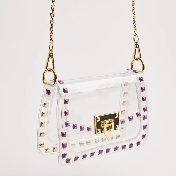The Jackie in Purple- Clearly Handbags-K. Ellis Boutique