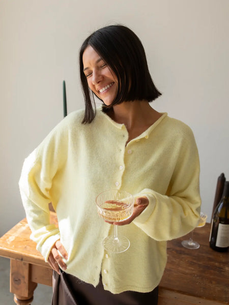 Piper Cardigan- Butter Yellow-K. Ellis Boutique