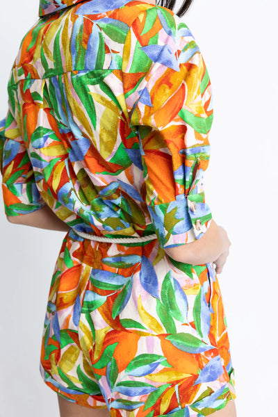 Karlie Tropical Island Romper- Multi-K. Ellis Boutique