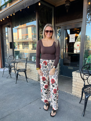 Marigold Floral Pant-Pant-K. Ellis Boutique