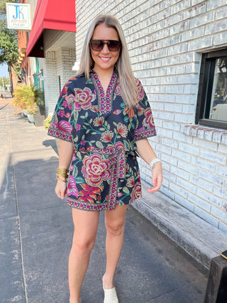 Portia Floral Skirt-Shorts & Skirts-K. Ellis Boutique