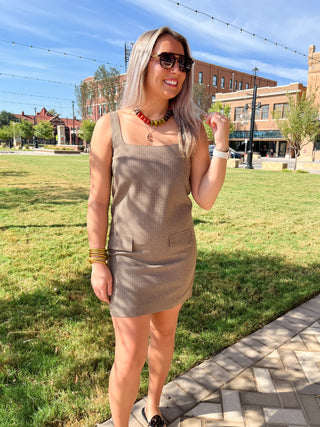 Sutton Houndstooth Mini Dress-Mini Dress-K. Ellis Boutique