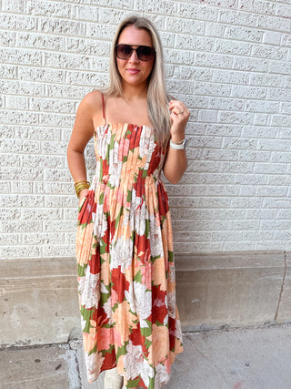 Harvest Bloom Midi Dress-Midi/Maxi Dress-K. Ellis Boutique