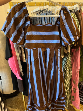 Ellison Striped Midi-Midi/Maxi Dress-K. Ellis Boutique
