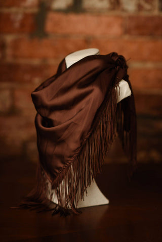 Fringe Scarf: Olive Green-Other Accessories-K. Ellis Boutique