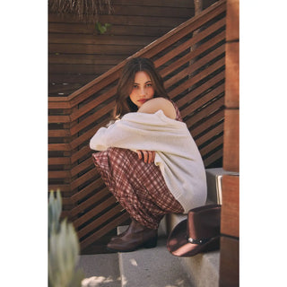 Cloud Touch Crew Cardigan- Ivory-K. Ellis Boutique