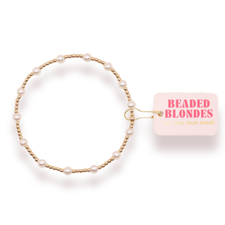June Pearl Bracelet in Gold: Standard 6.75 inch