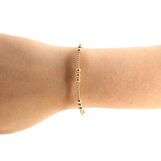 ILY Bracelet in Gold: Standard 6.75 inch-Bracelet-K. Ellis Boutique