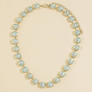 Round Crystal Tennis Necklace: CR-Necklace-K. Ellis Boutique