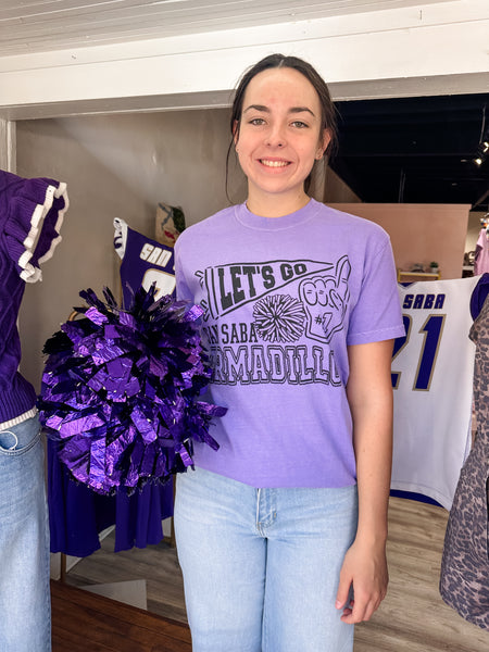 Let's Go San Saba- Purple Tee-K. Ellis Boutique