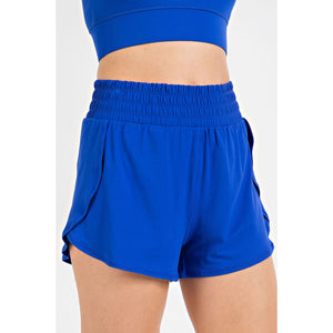 Butter Fabric Track Shorts- Royal Blue-K. Ellis Boutique
