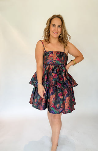 Multi Jacquard Tube Mini Dress-Mini Dress-K. Ellis Boutique