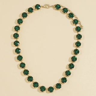 Round Crystal Tennis Necklace: CR-Necklace-K. Ellis Boutique
