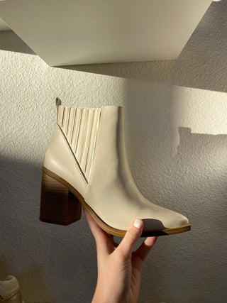 DUVET BOOTIES - OFF WHITE-K. Ellis Boutique
