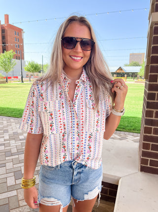 Floral Garden Top- Karlie