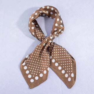 Ombre Polka Dot Print Satin Square Scarf: BR-K. Ellis Boutique