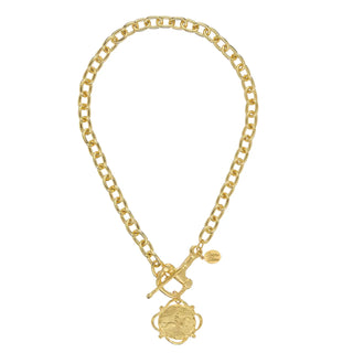 Susan Shaw- Gold Horse Bit Toggle Necklace-Necklace-K. Ellis Boutique