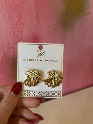 Rhett Earrings- Gold-K. Ellis Boutique