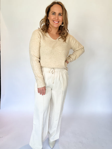 Utility Pants- Oatmeal-K. Ellis Boutique