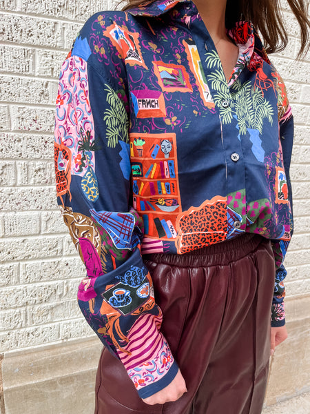 FRNCH- Sartre Shirt- Salon Nuit-K. Ellis Boutique