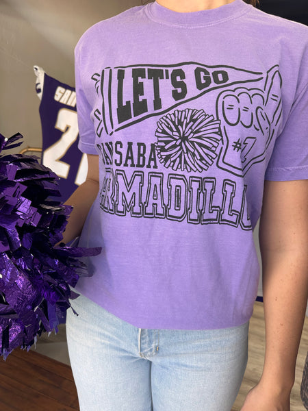 Let's Go San Saba- Purple Tee-K. Ellis Boutique