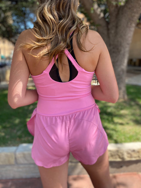 Activewear Runsie - Pink-K. Ellis Boutique