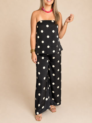 Black & White Polka Dot Pant Set-Set-K. Ellis Boutique