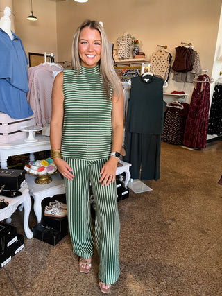 Olive Grove Top-Sleeveless Top-K. Ellis Boutique