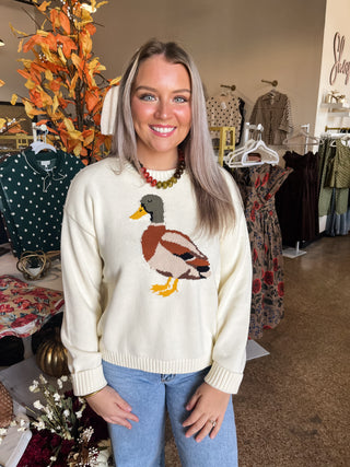 Mallard Moment Sweater-Sweater-K. Ellis Boutique