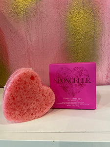 Heart Shaped Spongelle - Pink Camellia-K. Ellis Boutique