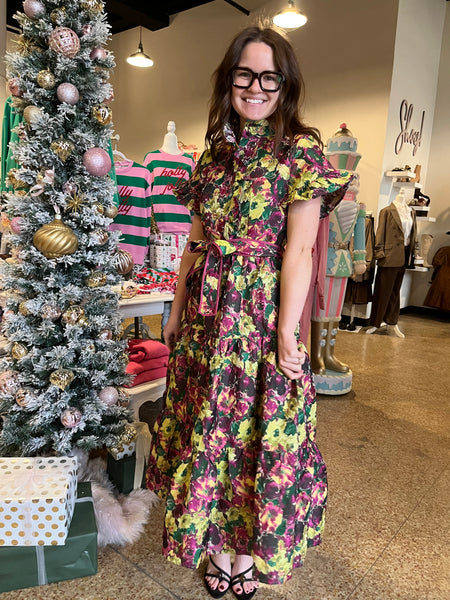 Sincerely Ours Floral Lena Dress-K. Ellis Boutique