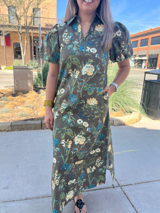 Woodland Bloom Dress-Midi/Maxi Dress-K. Ellis Boutique