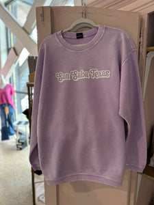 San Saba Corded Sweatshirt-purple-K. Ellis Boutique