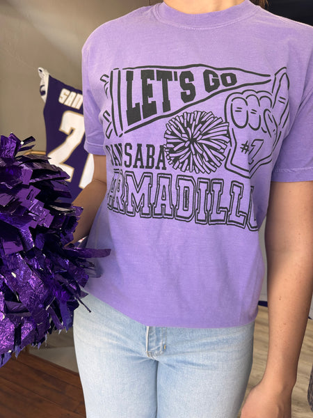 Let's Go San Saba- Purple Tee-K. Ellis Boutique
