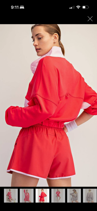Frenchterry Playful Set- Candy Red-Set-K. Ellis Boutique