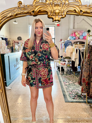 Portia Floral Skirt-Shorts & Skirts-K. Ellis Boutique