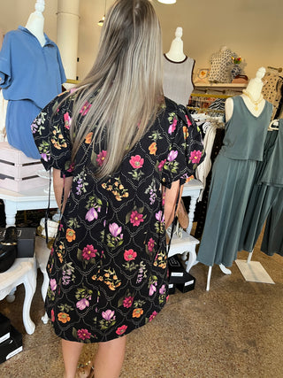 Noir Bloom Dress